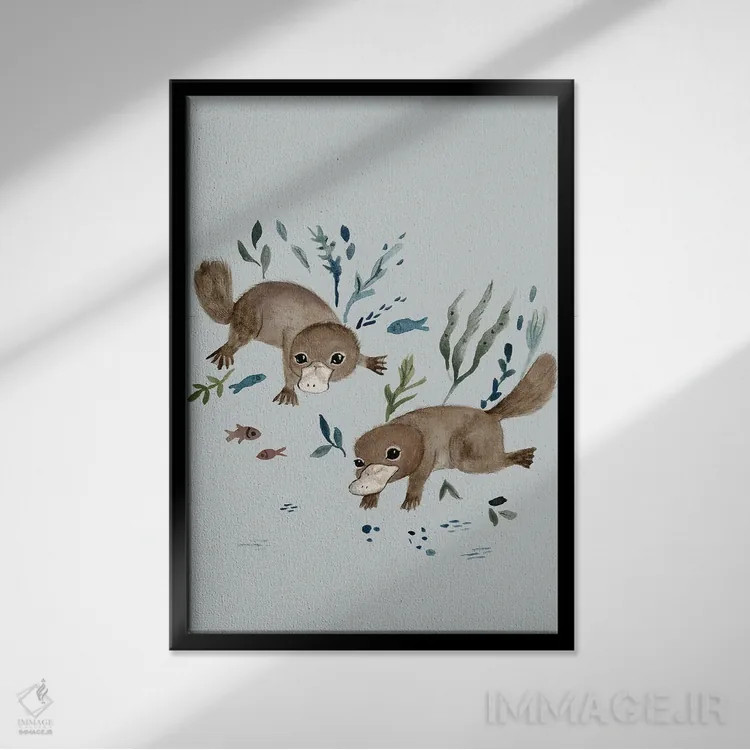 تابلو نوکاردکی (جانور) اثر برنادت اوربانویک - نمای قابدار مشکی