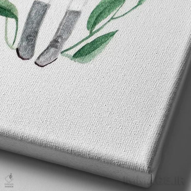 تابلو دختر با گربه اثر برنادت اوربانویک - نمای نزدیک بافت بوم