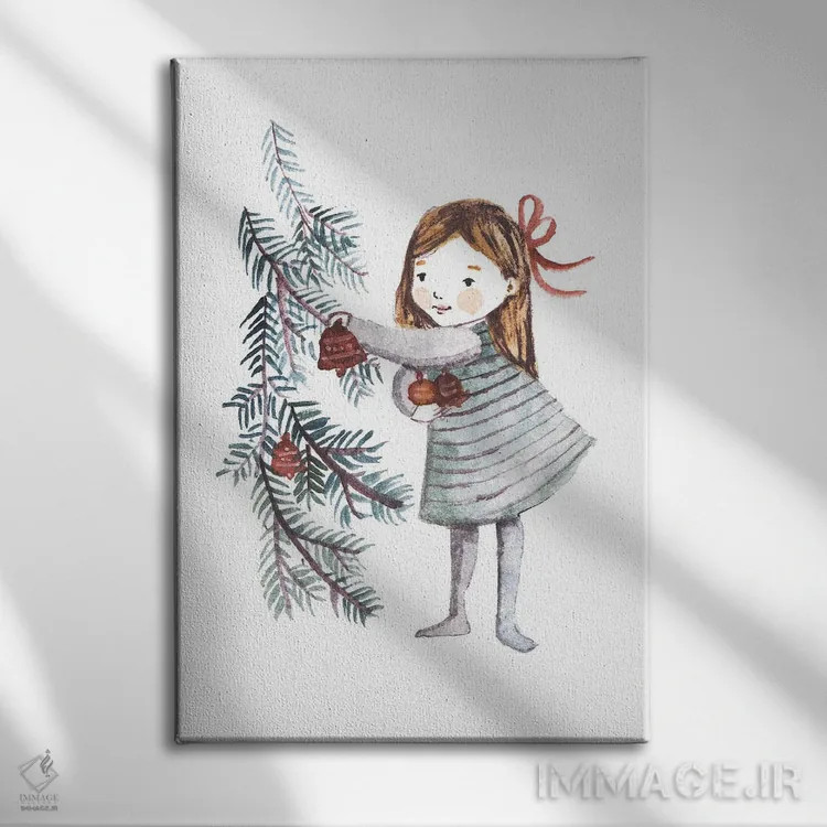 تابلو تزیین اثر برنادت اوربانویک - نمای روبهرو روی دیوار