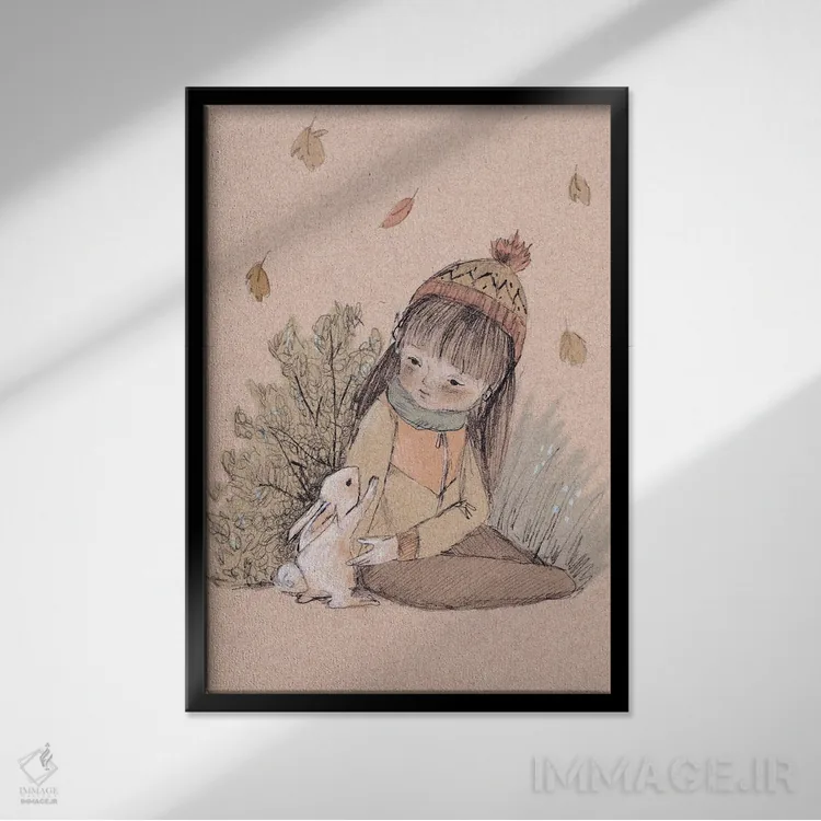 تابلو ملال اثر برنادت اوربانویک - نمای قابدار مشکی