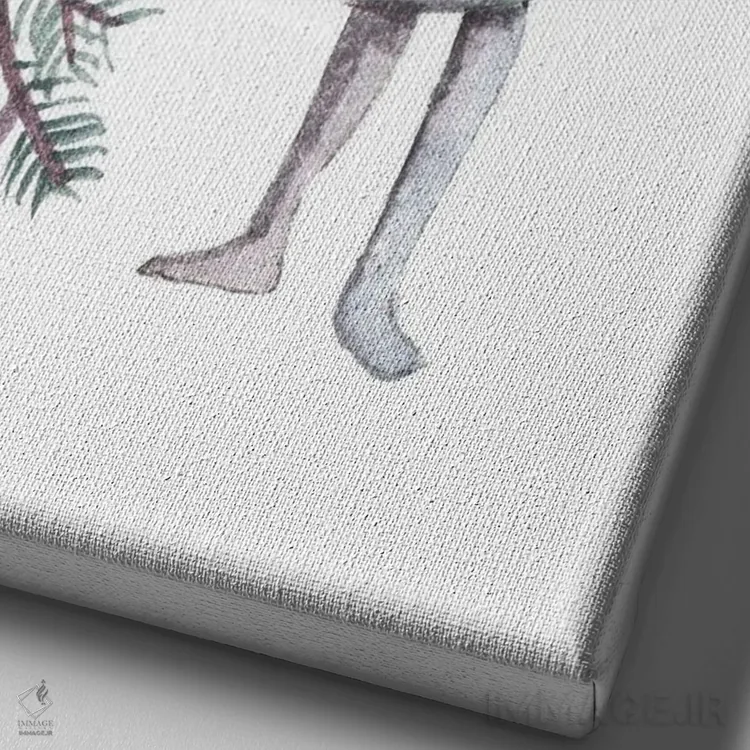 تابلو تزیین اثر برنادت اوربانویک - نمای نزدیک بافت بوم