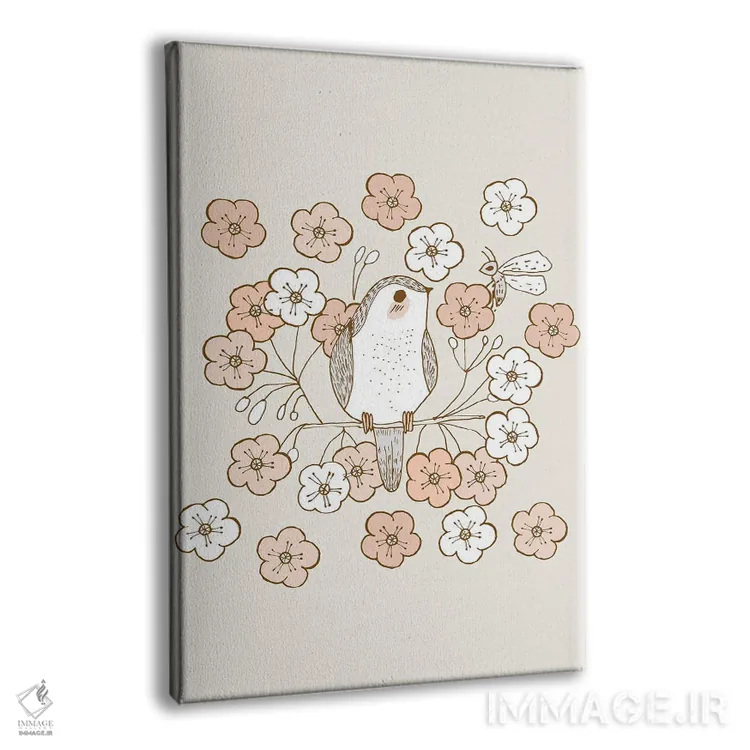 تابلو شکوفههای گیلاس اثر برنادت اوربانویک - نمای پرسپکتیو محصول