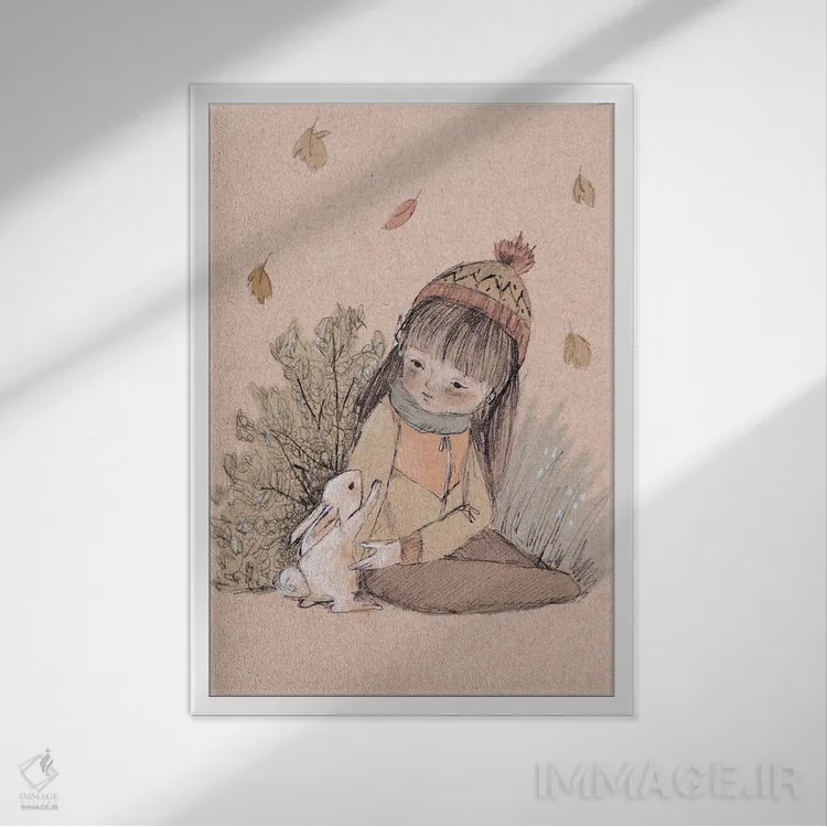 تابلو ملال اثر برنادت اوربانویک - نمای قابدار سفید