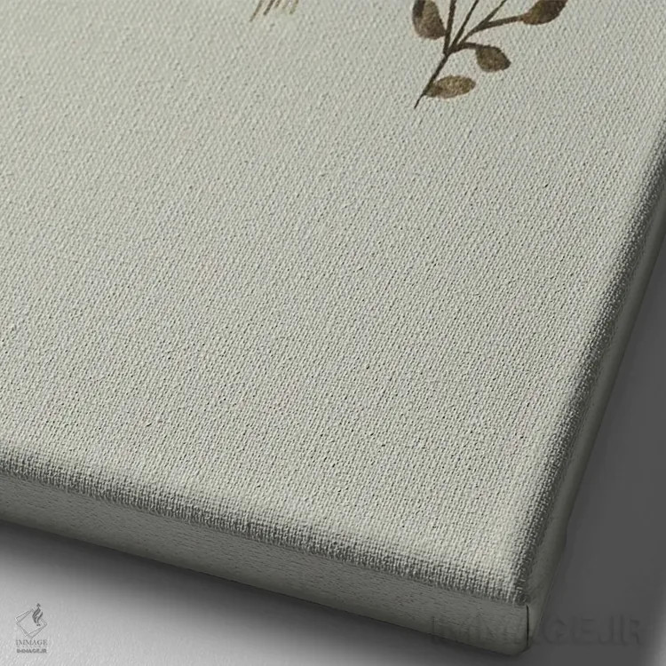 تابلو مامان و من اثر برنادت اوربانویک - نمای نزدیک بافت بوم