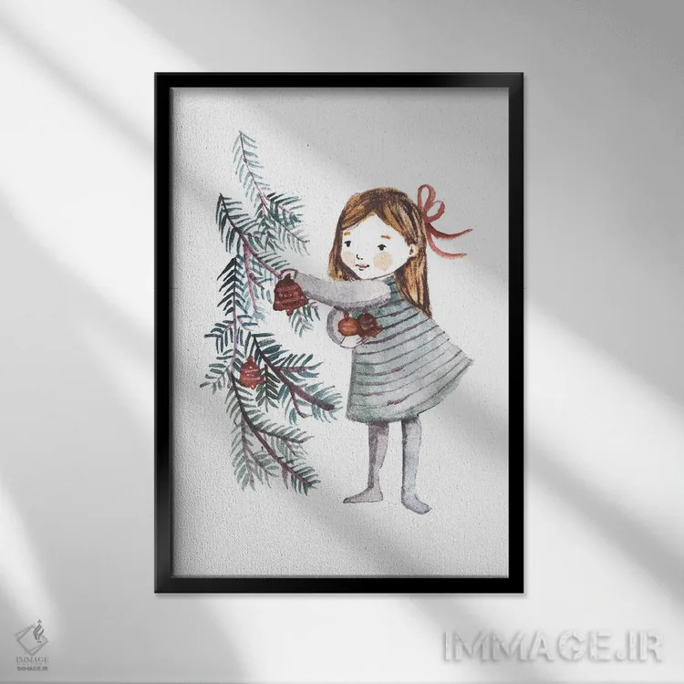 تابلو تزیین اثر برنادت اوربانویک - نمای قابدار مشکی