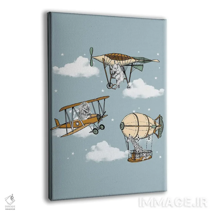 تابلو سفر سافاری (ماجراجویی) اثر برنادت اوربانویک - نمای پرسپکتیو محصول