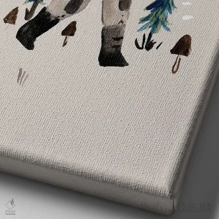 تابلو پسر قصههای عامیانه اثر برنادت اوربانویک - نمای نزدیک بافت بوم