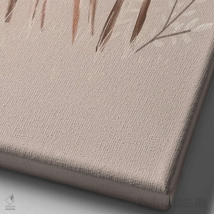 تابلو مامان و من اثر برنادت اوربانویک - نمای نزدیک بافت بوم