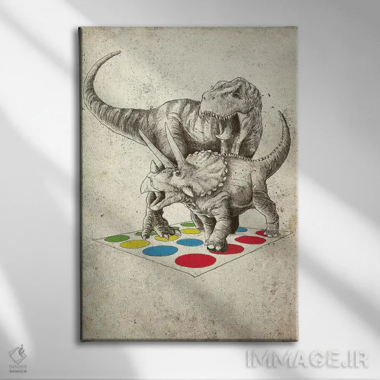 تابلو نبرد نهایی اثر مایکل باکستون - نمای روبهرو روی دیوار