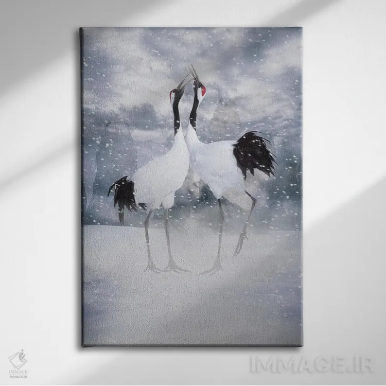 تابلو کارت عشق V (عنوان هلندی) اثر بابت ون دن برگ - نمای روبهرو روی دیوار