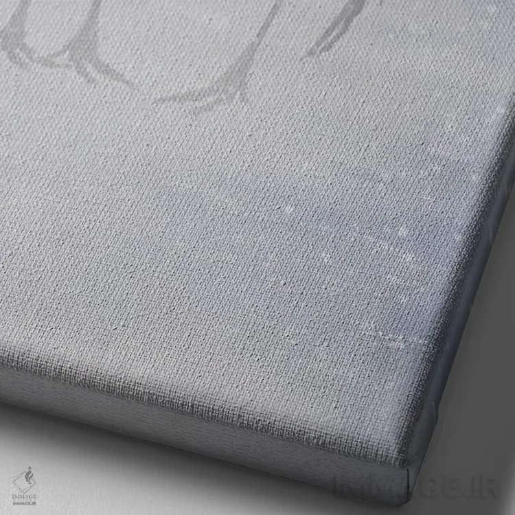 تابلو کارت عشق V (عنوان هلندی) اثر بابت ون دن برگ - نمای نزدیک بافت بوم