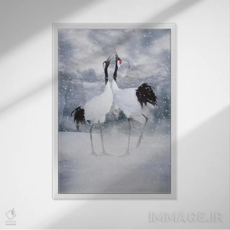 تابلو کارت عشق V (عنوان هلندی) اثر بابت ون دن برگ - نمای قابدار سفید