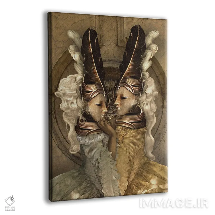 تابلو رقص بالماسکه V (فرانسوی) اثر بابت ون دن برگ - نمای پرسپکتیو محصول