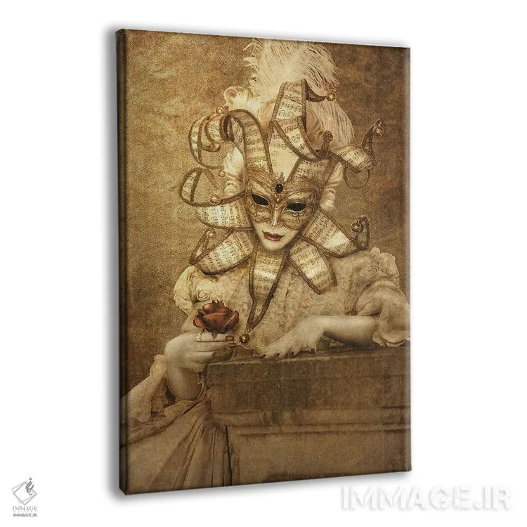 تابلو رقص بالماسکه VI (فرانسوی) اثر بابت ون دن برگ - نمای پرسپکتیو محصول