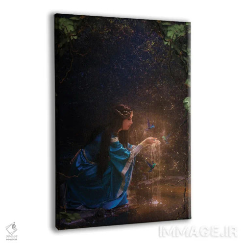 تابلو بانوی دریاچه اثر بابت ون دن برگ - نمای پرسپکتیو محصول