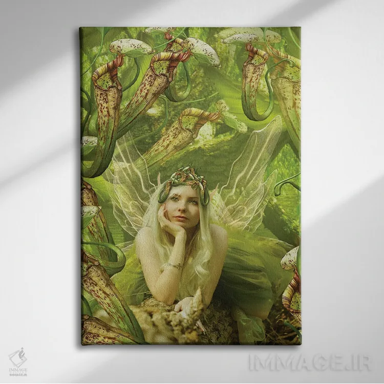 تابلو پری XXII اثر بابت ون دن برگ - نمای روبهرو روی دیوار