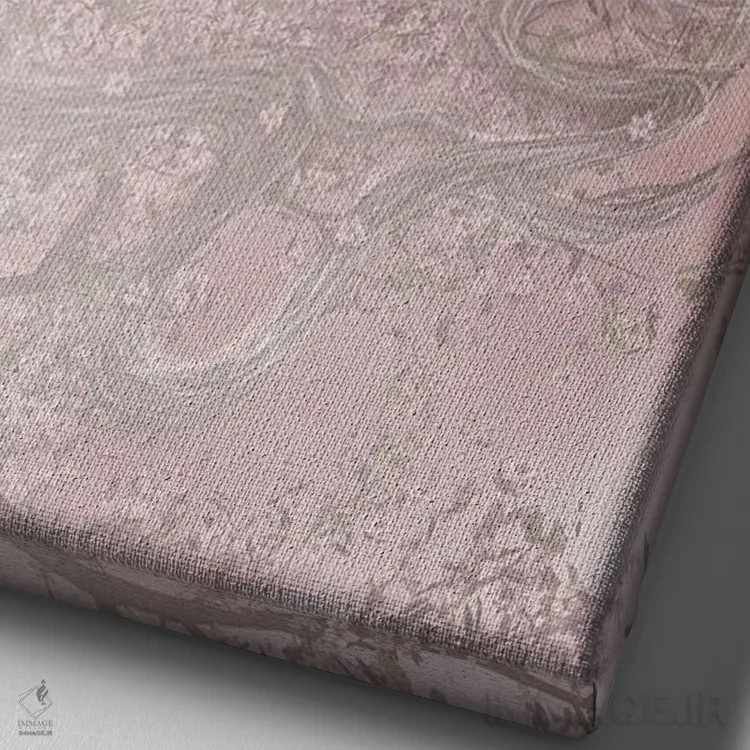 تابلو دوستداشتنی I اثر بابت ون دن برگ - نمای نزدیک بافت بوم