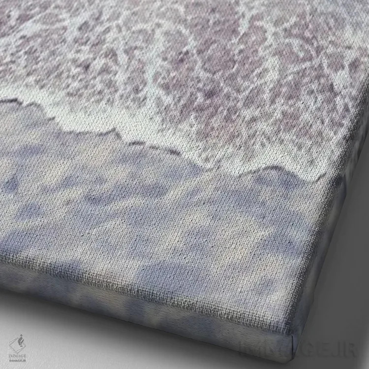 تابلو بطری و مرغ دریایی اثر بابت ون دن برگ - نمای نزدیک بافت بوم