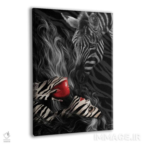 تابلو زمان گورخر اثر بابت ون دن برگ - نمای پرسپکتیو محصول