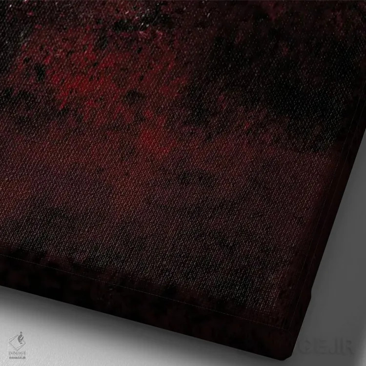 تابلو کارمیلا اثر بابت ون دن برگ - نمای نزدیک بافت بوم