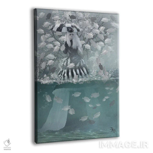 تابلو ماهیهای مزخرف اثر بابت ون دن برگ - نمای پرسپکتیو محصول