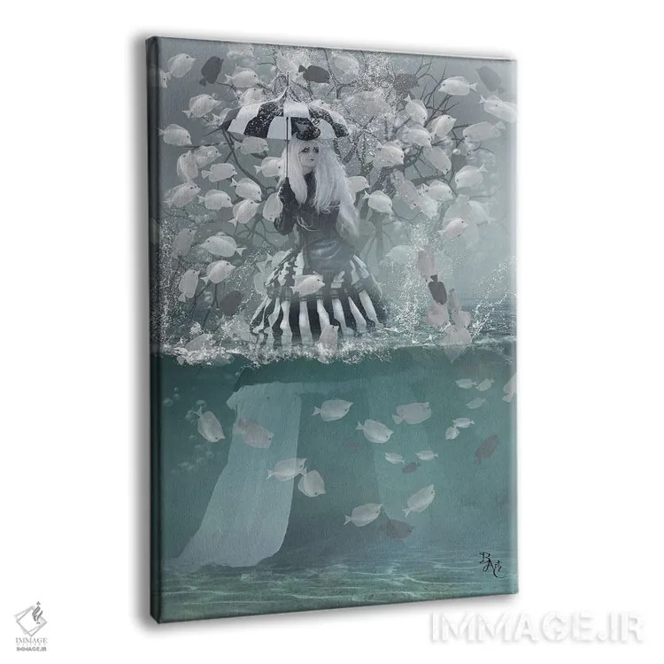 تابلو ماهیهای مزخرف اثر بابت ون دن برگ - نمای پرسپکتیو محصول