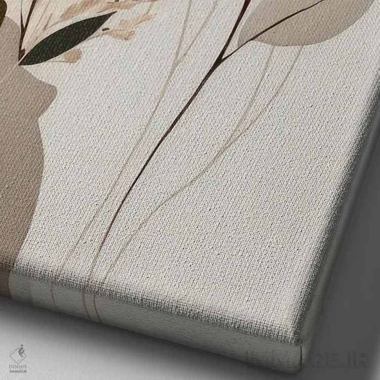 تابلو والس گلهای وحشی ۲ اثر بلا ایو - نمای نزدیک بافت بوم