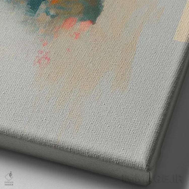 تابلو آشا اثر بلا ایو - نمای نزدیک بافت بوم