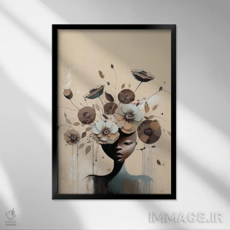 تابلو آلیسیا اثر بلا ایو - نمای قابدار مشکی