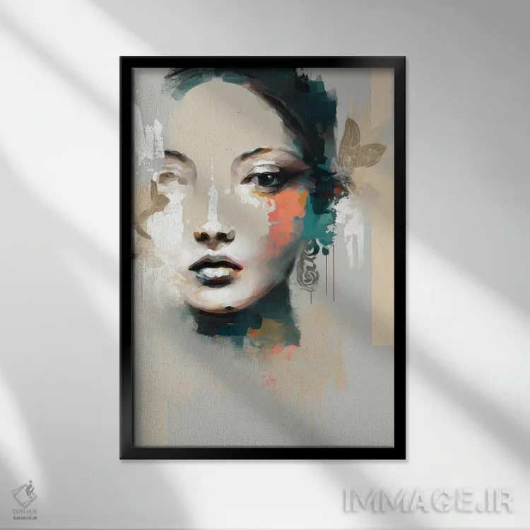 تابلو آشا اثر بلا ایو - نمای قابدار مشکی