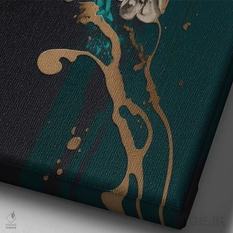 تابلو آزورا اثر بلا ایو - نمای نزدیک بافت بوم