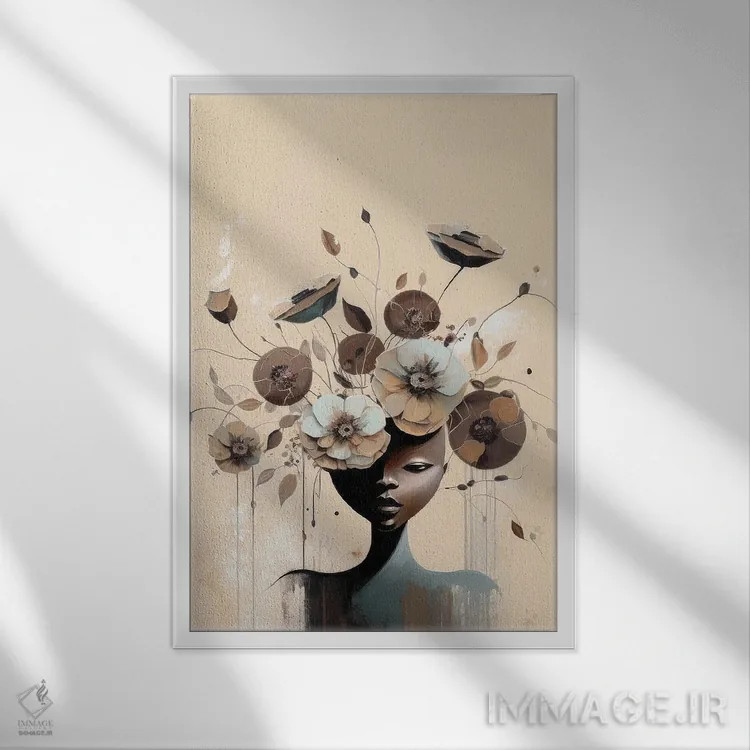 تابلو آلیسیا اثر بلا ایو - نمای قابدار سفید