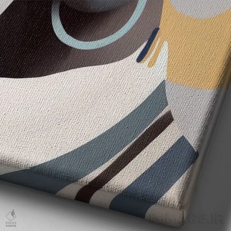 تابلو اسی اثر بلا ایو - نمای نزدیک بافت بوم