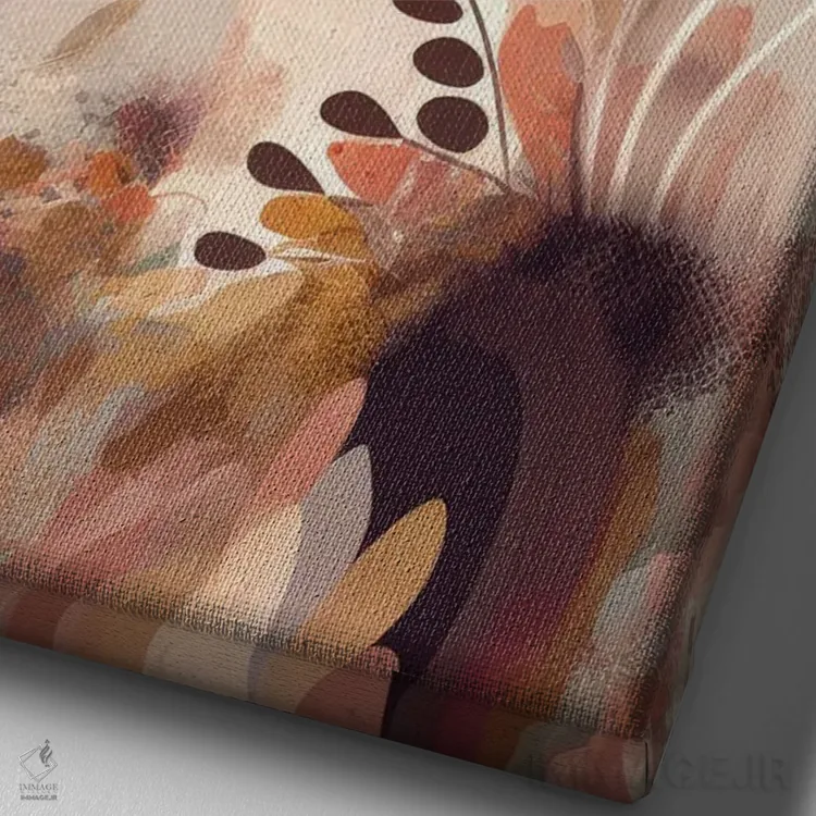 تابلو پر اثر بلا ایو - نمای نزدیک بافت بوم