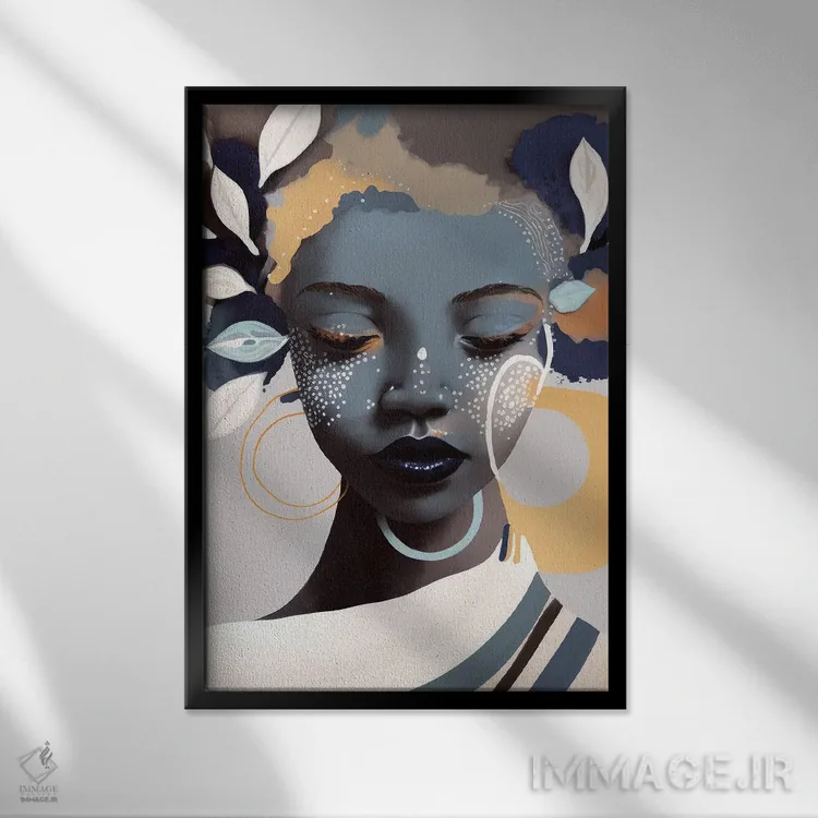 تابلو اسی اثر بلا ایو - نمای قابدار مشکی