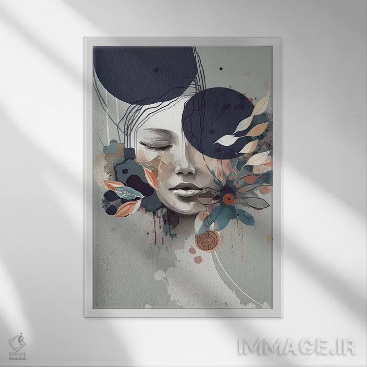 تابلو کلارا اثر بلا ایو - نمای قابدار سفید