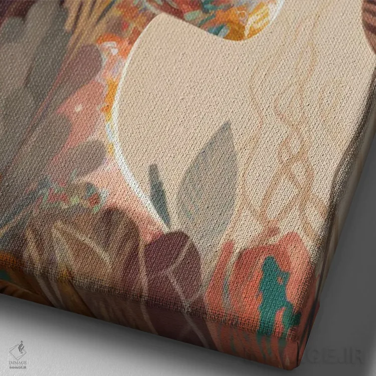 تابلو کیمی (نام ژاپنی) اثر بلا ایو - نمای نزدیک بافت بوم