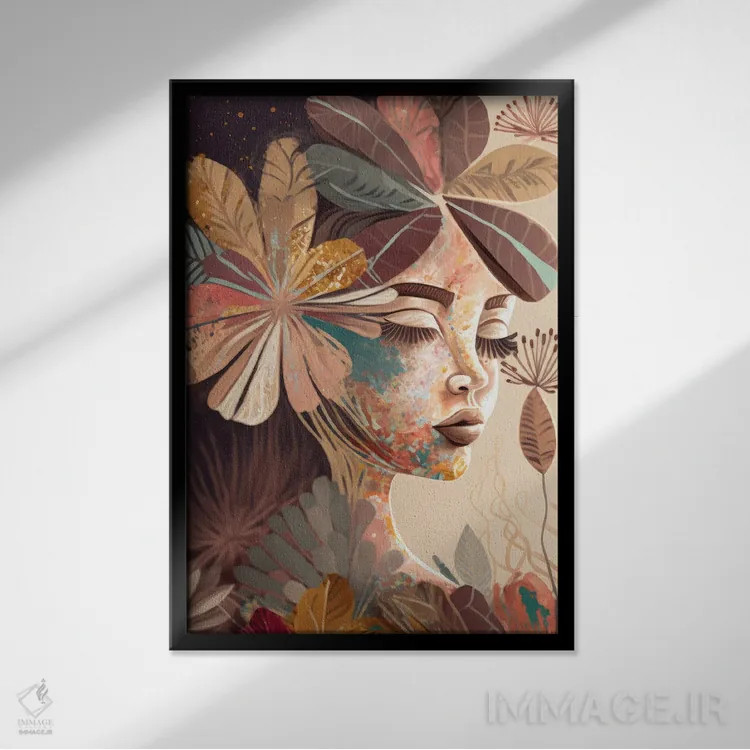 تابلو کیمی (نام ژاپنی) اثر بلا ایو - نمای قابدار مشکی