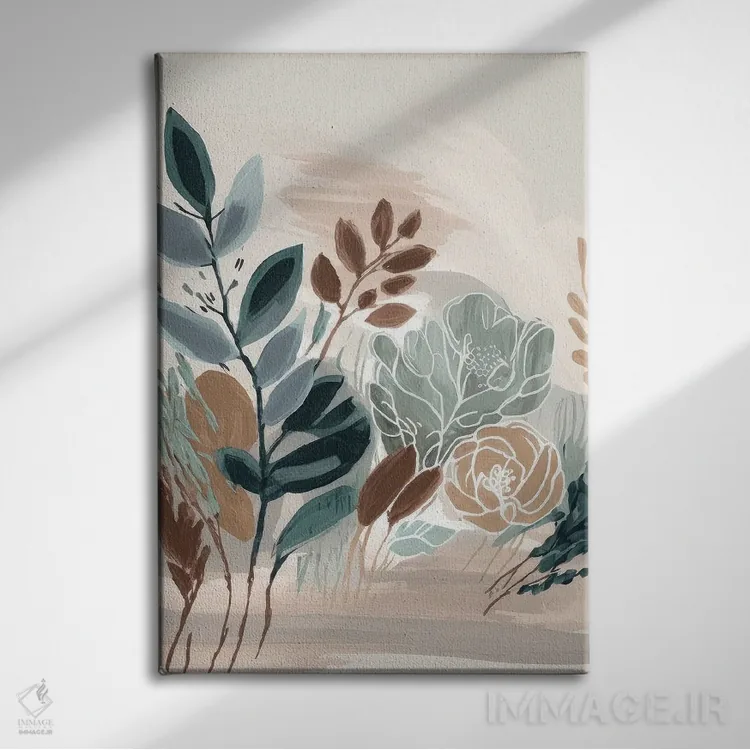 تابلو شکوفهٔ زیبا و نسیموار اثر بلا ایو - نمای روبهرو روی دیوار