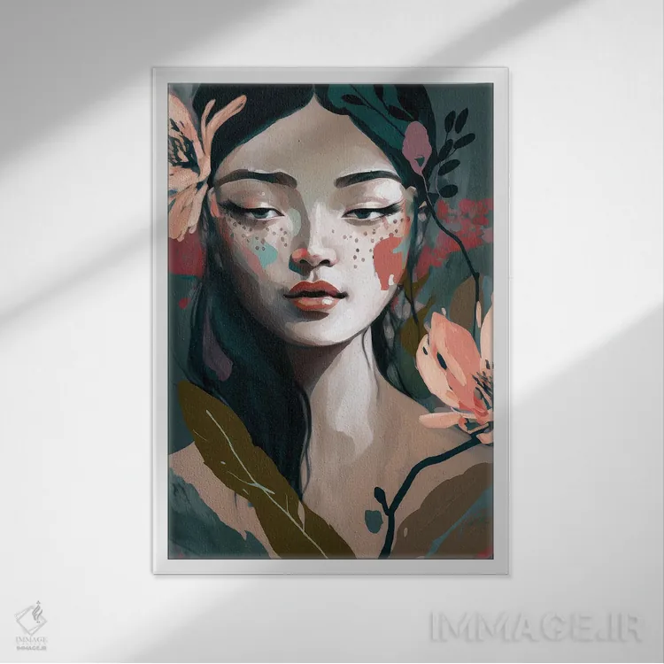 تابلو لیلی اثر بلا ایو - نمای قابدار سفید