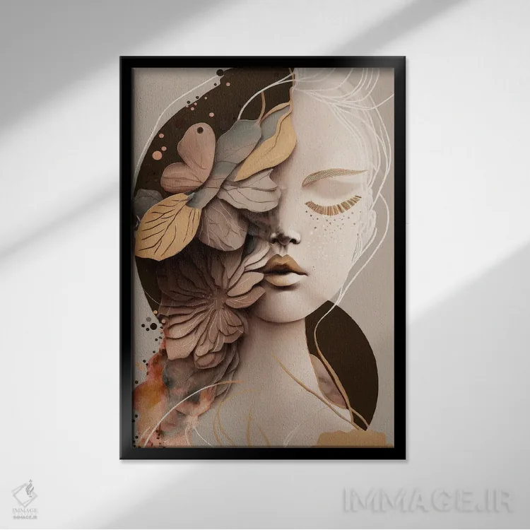 تابلو لونا اثر بلا ایو - نمای قابدار مشکی