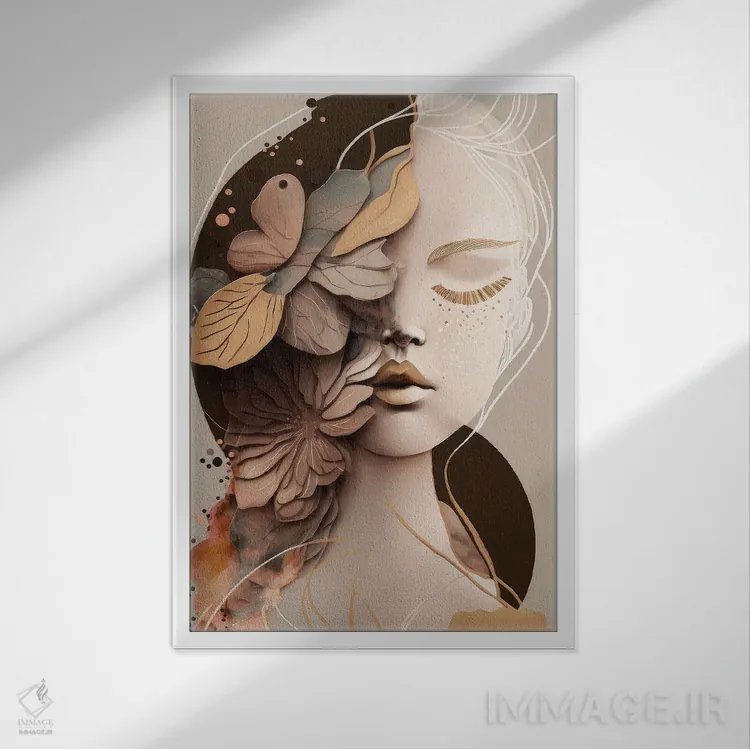 تابلو لونا اثر بلا ایو - نمای قابدار سفید