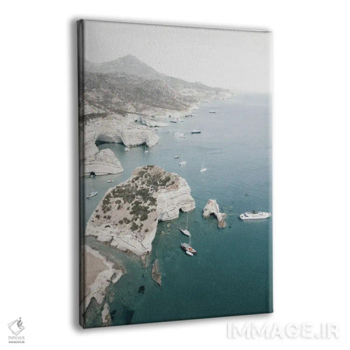 تابلو سواحل باشکوه در میلوس (یونان) اثر بلا ایو - نمای پرسپکتیو محصول