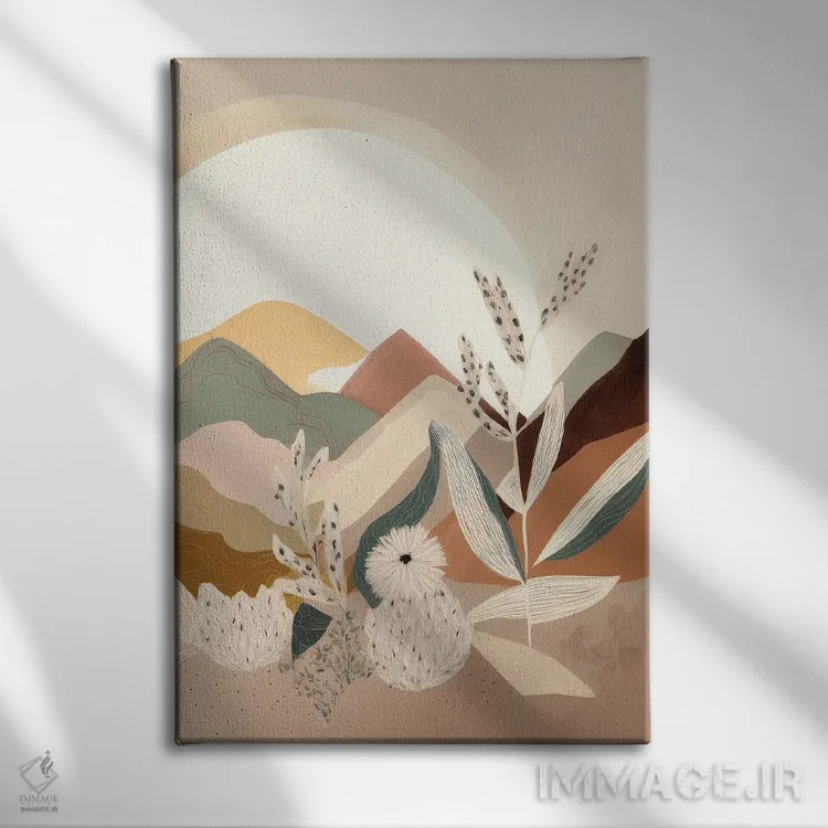 تابلو تپههای بوهو اثر بلا ایو - نمای روبهرو روی دیوار