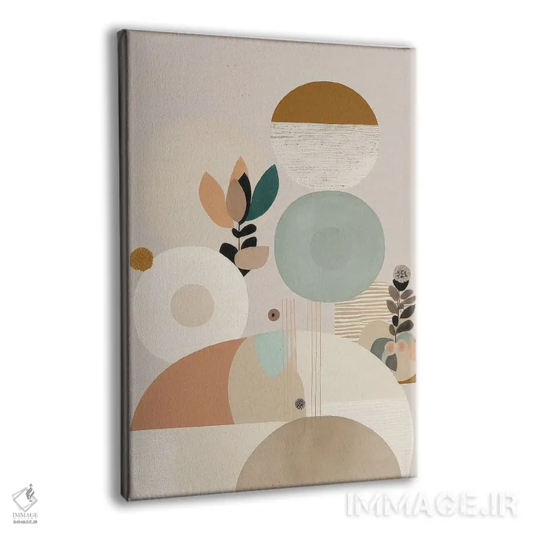 تابلو دایرههای مدرن اثر بلا ایو - نمای پرسپکتیو محصول