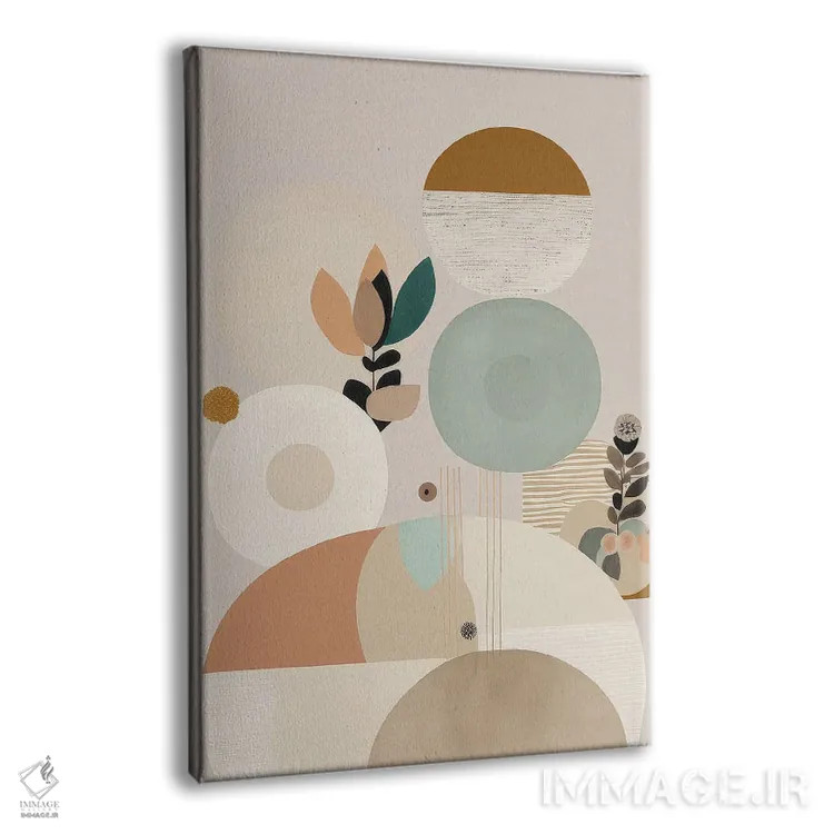 تابلو دایرههای مدرن اثر بلا ایو - نمای پرسپکتیو محصول