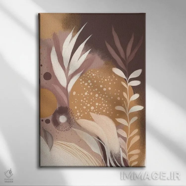 تابلو سرخ شده با عطر دلانگیز اثر بلا ایو - نمای روبهرو روی دیوار