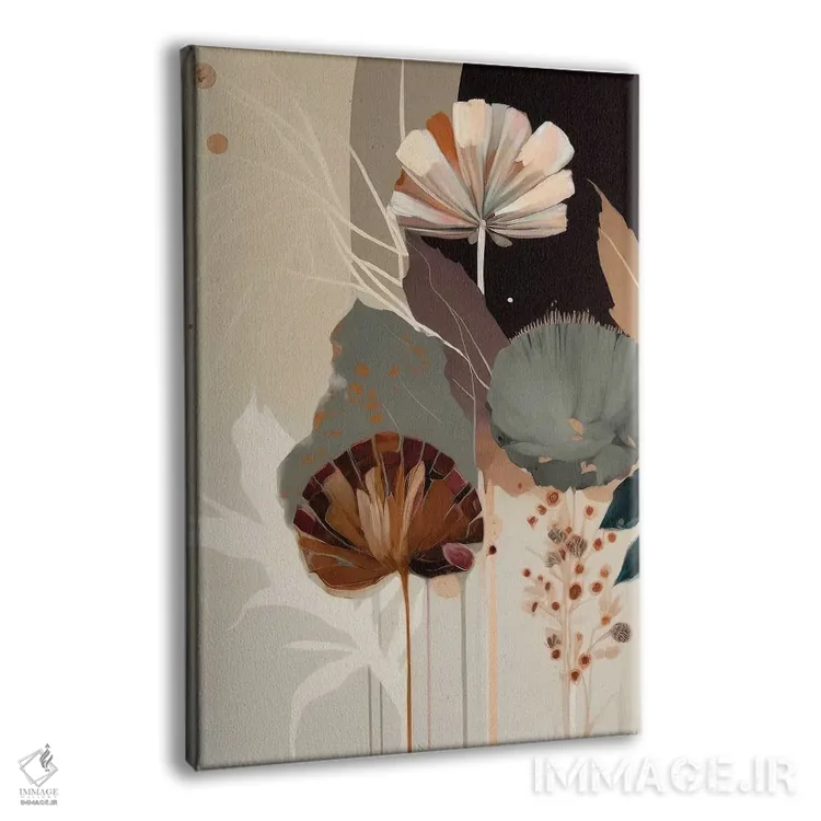 تابلو شکوفهٔ ارگانیک اثر بلا ایو - نمای پرسپکتیو محصول