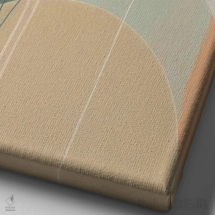 تابلو مزرعهٔ طلوع صبحگاهی ۲ اثر بلا ایو - نمای نزدیک بافت بوم