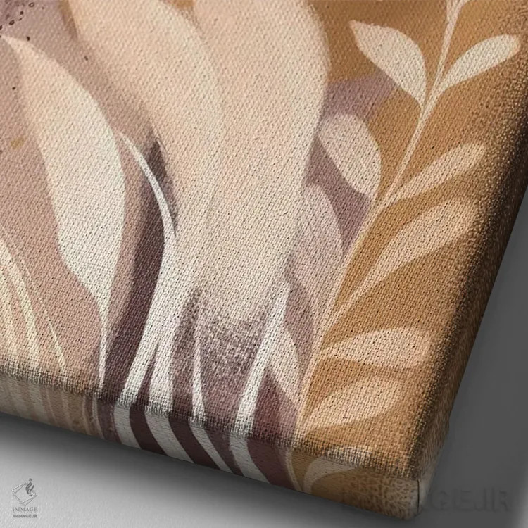 تابلو سرخ شده با عطر دلانگیز اثر بلا ایو - نمای نزدیک بافت بوم